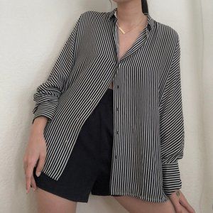 MANGO Striped Shirt